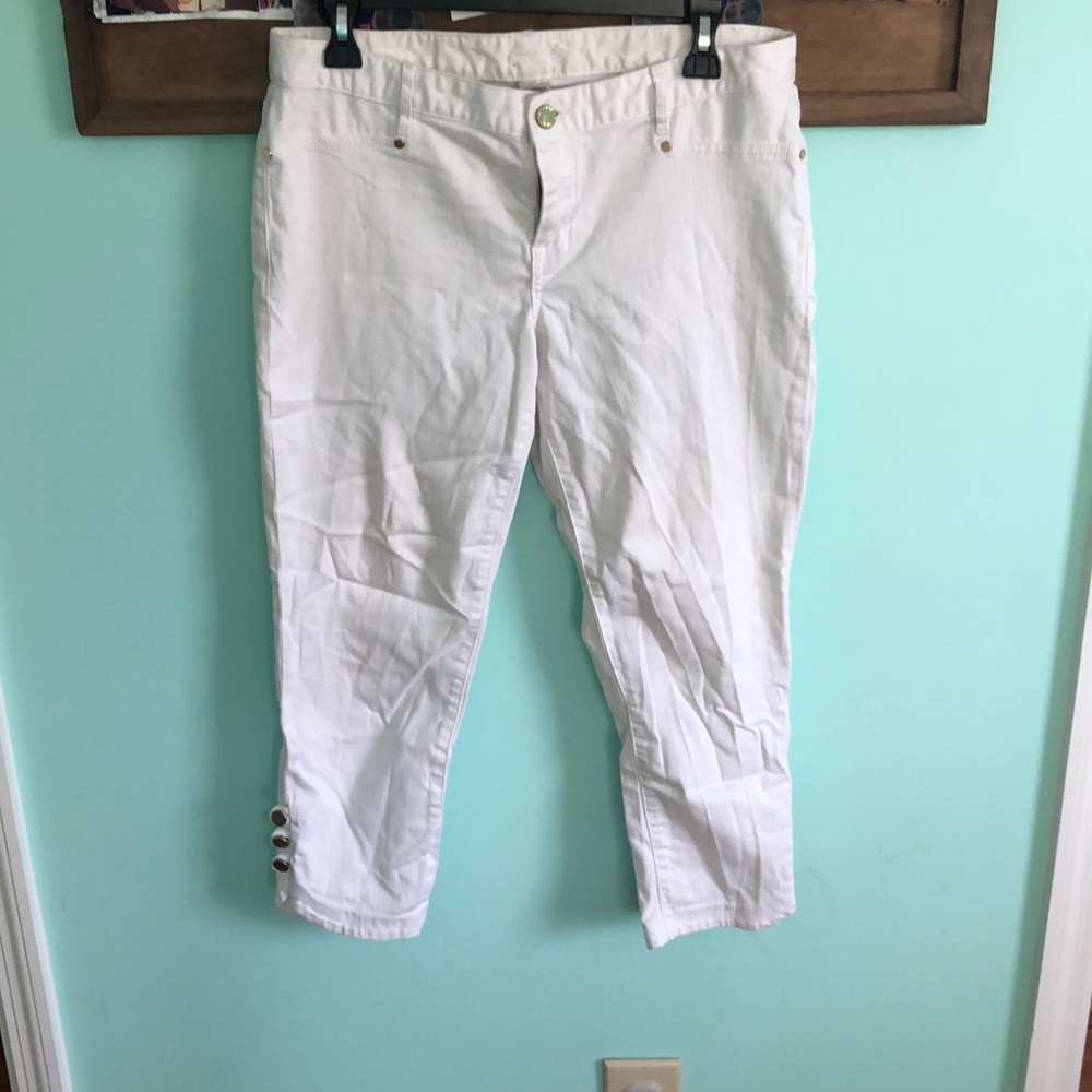White Crop Pants